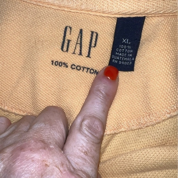 Gap gold polo, XL, gently used. - Picture 2 of 4